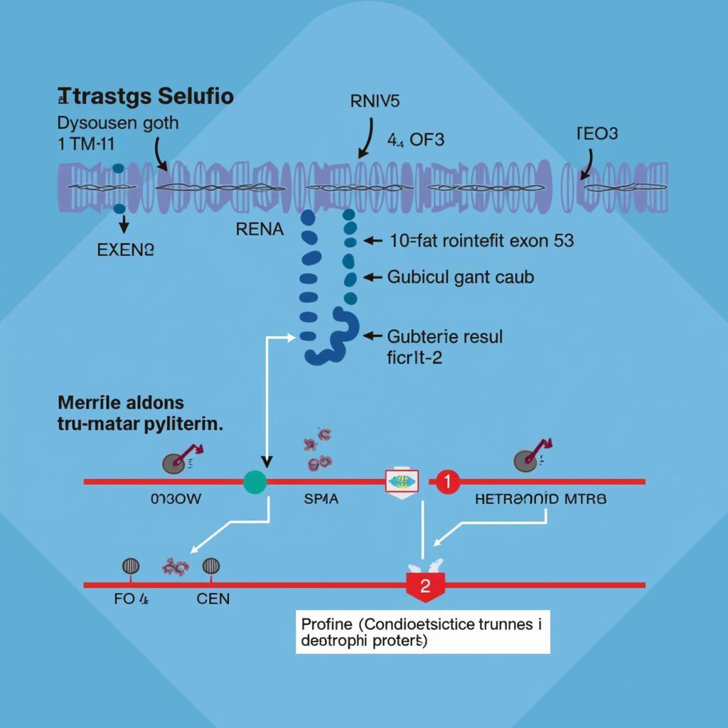 Golodirsen Mechanism of Action Diagram