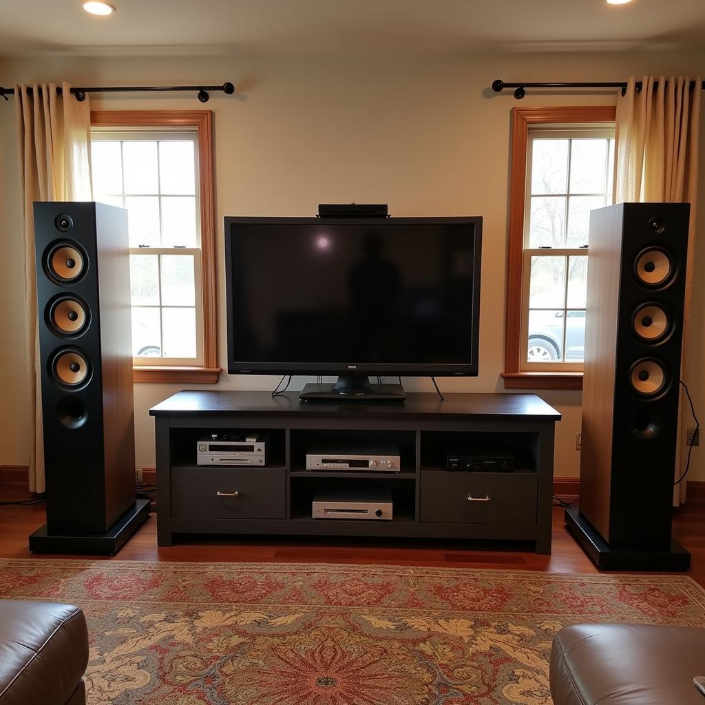 Listening Room with Upgraded Klipsch Forte IV Speakers