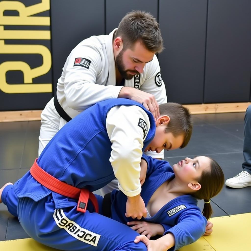 Gracie Barra Research Forest Instructor Leading a Class