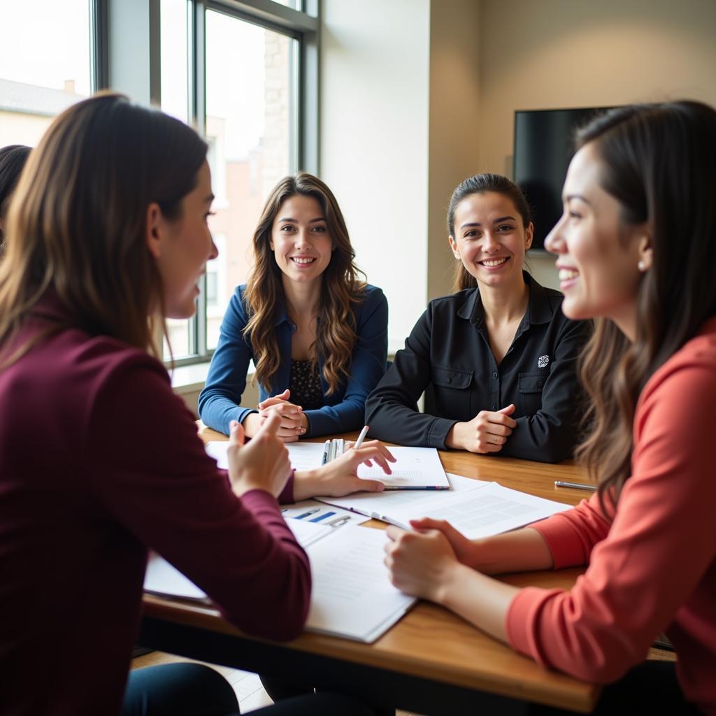 Group of Counselors Discussing Research