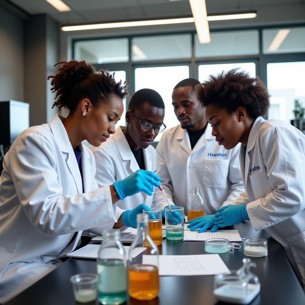 HBCU Students Conducting Research in a Lab