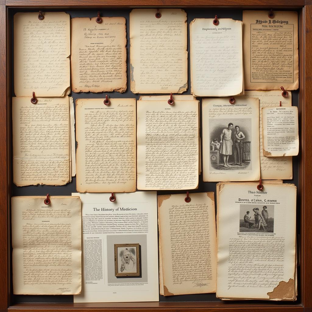 Historical Medical Documents in Archives for Research