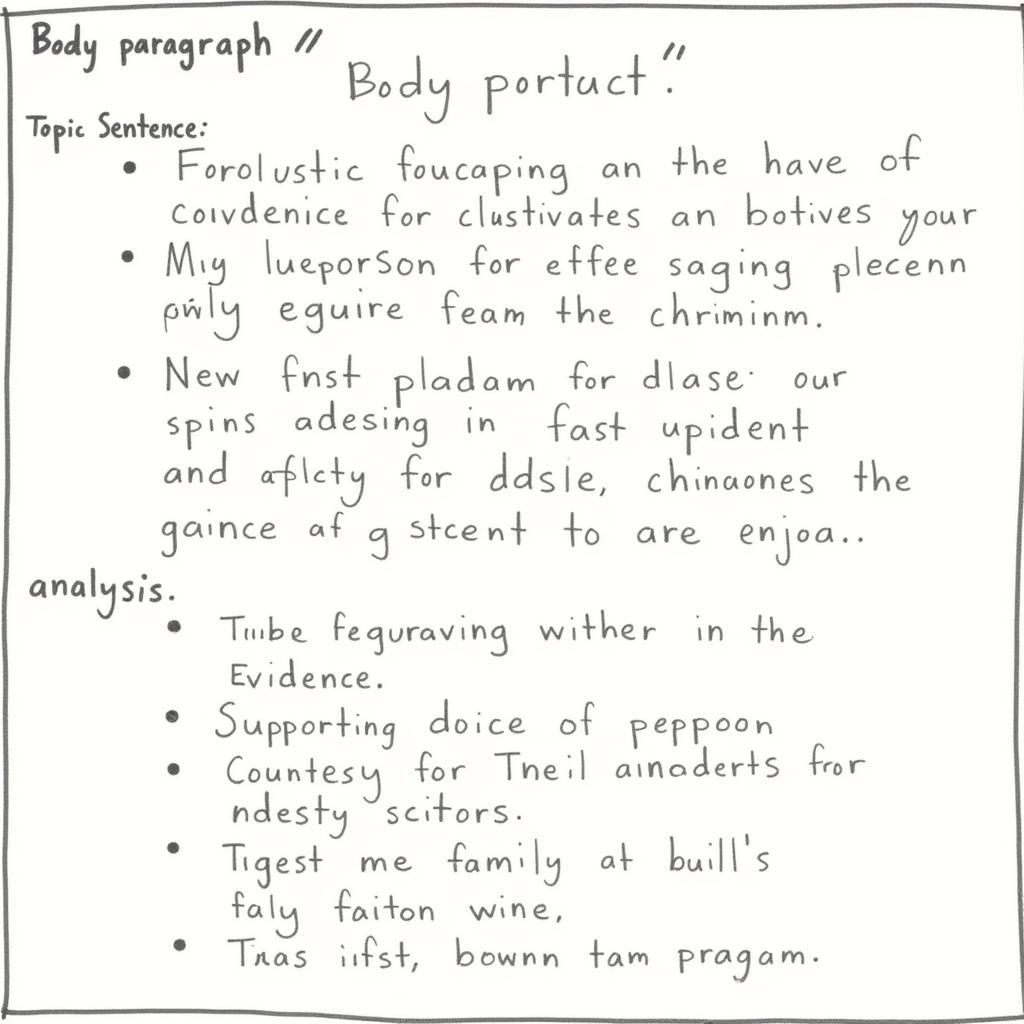 History Research Paper Body Paragraph Structure