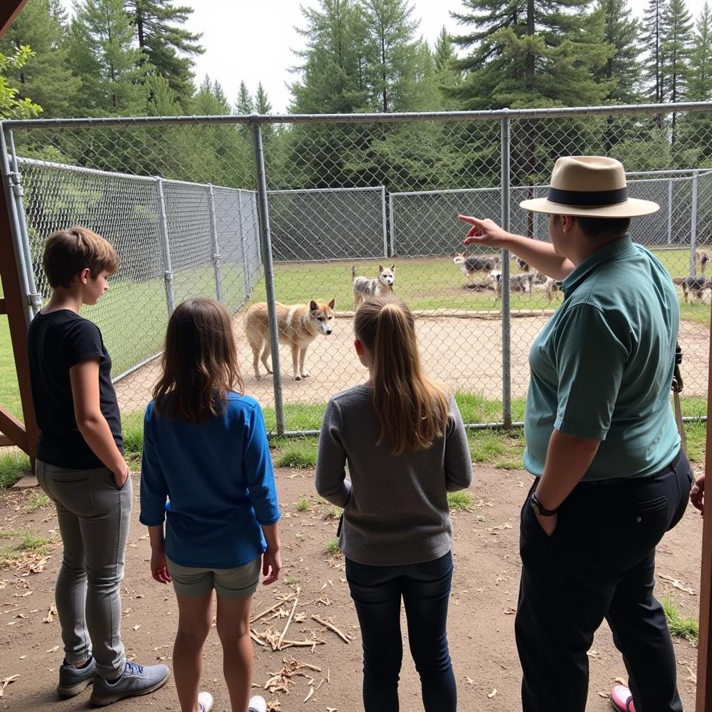 Guided Tour at an Idaho Wolf Sanctuary