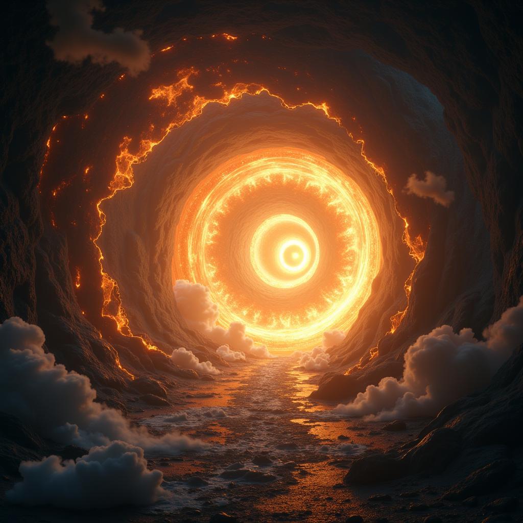 Visualization of an interdimensional portal potentially related to happy chicks research blvd