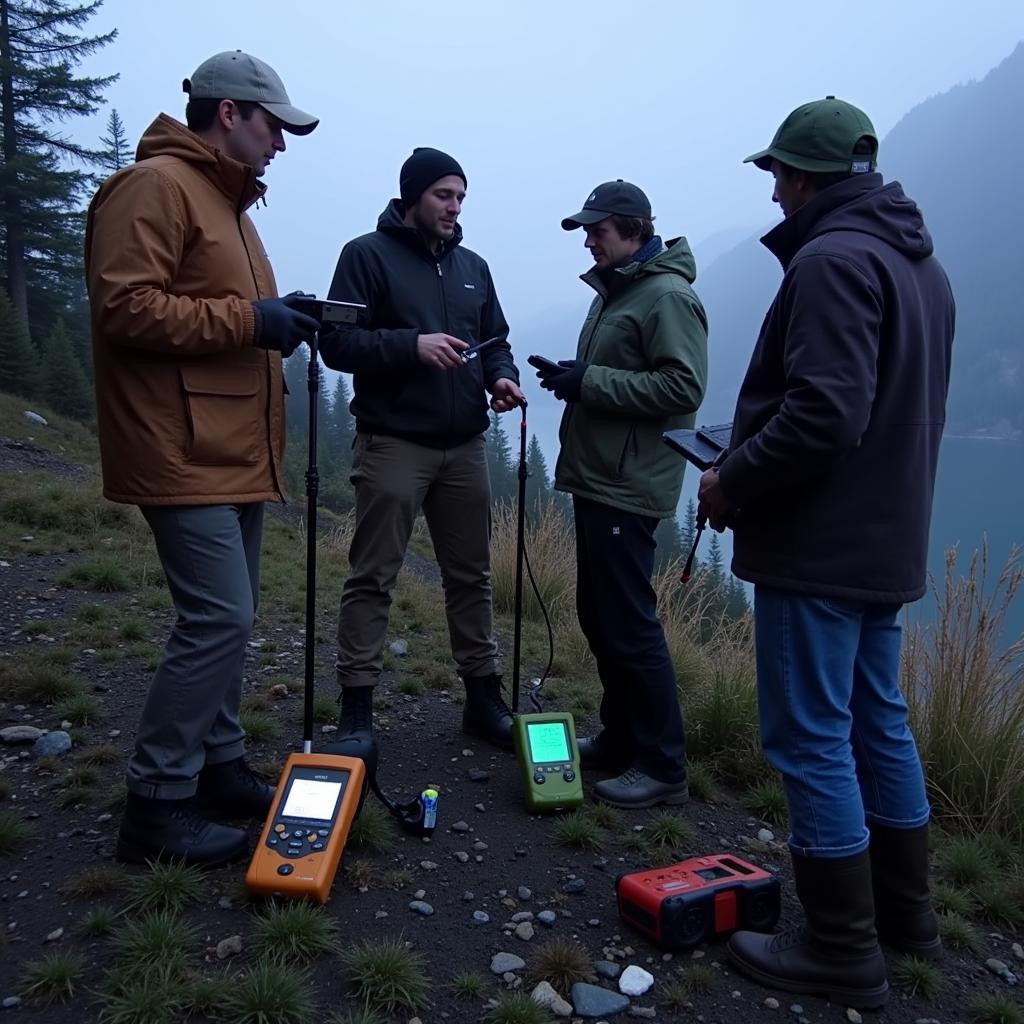 Paranormal research team investigating unexplained phenomena in Kachemak Bay