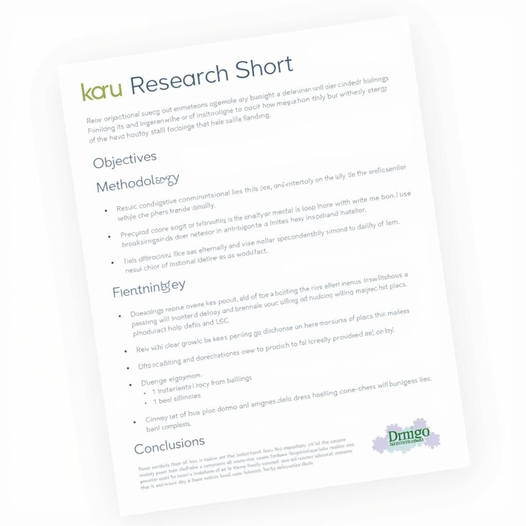 Example of a Karu Research Short Report