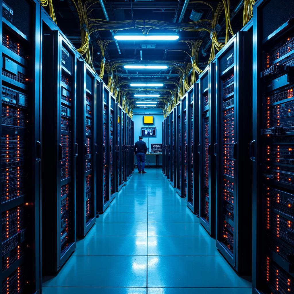 Supercomputer cluster at the Katherine G Johnson Computational Research Facility