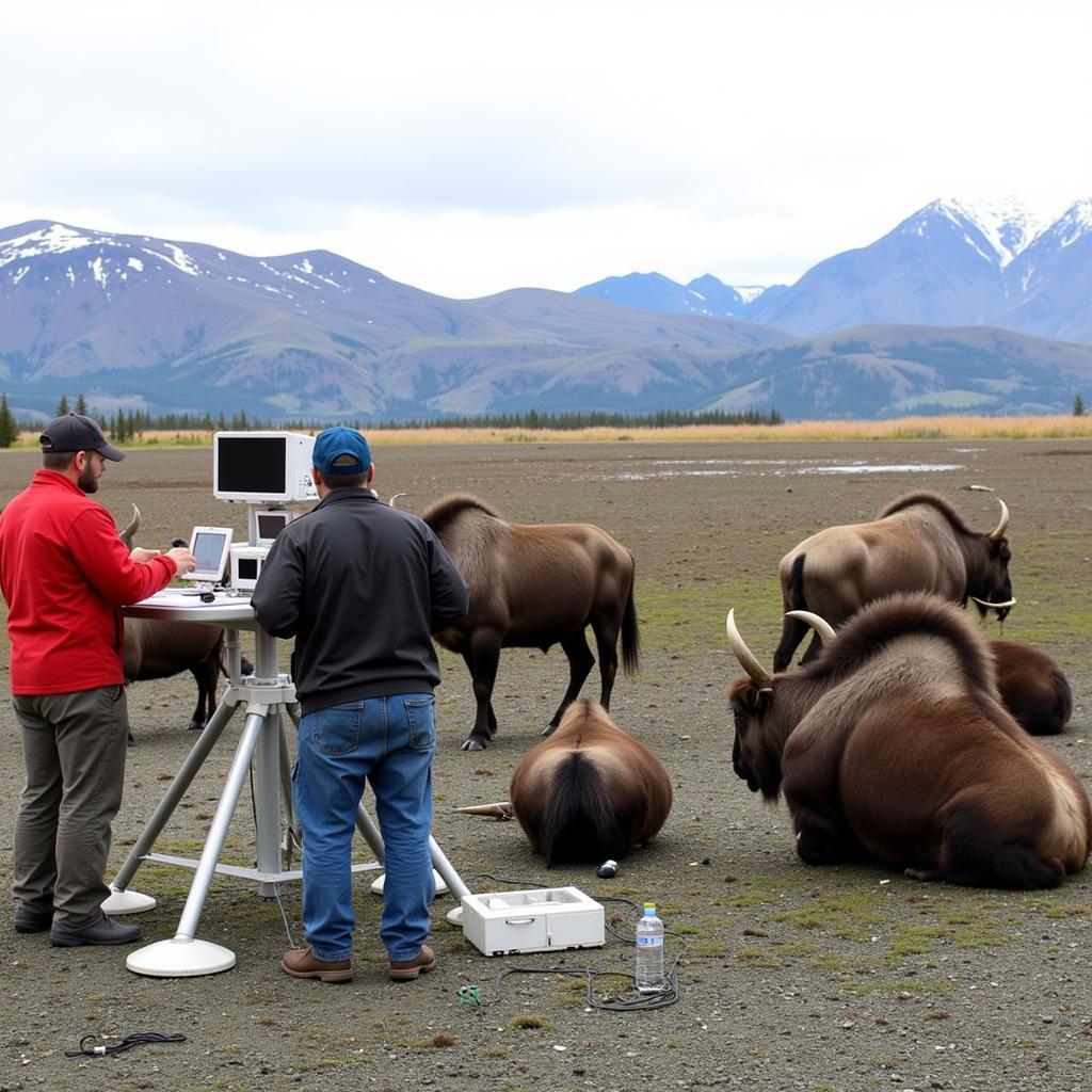 Muskoxen Research at LARS Fairbanks