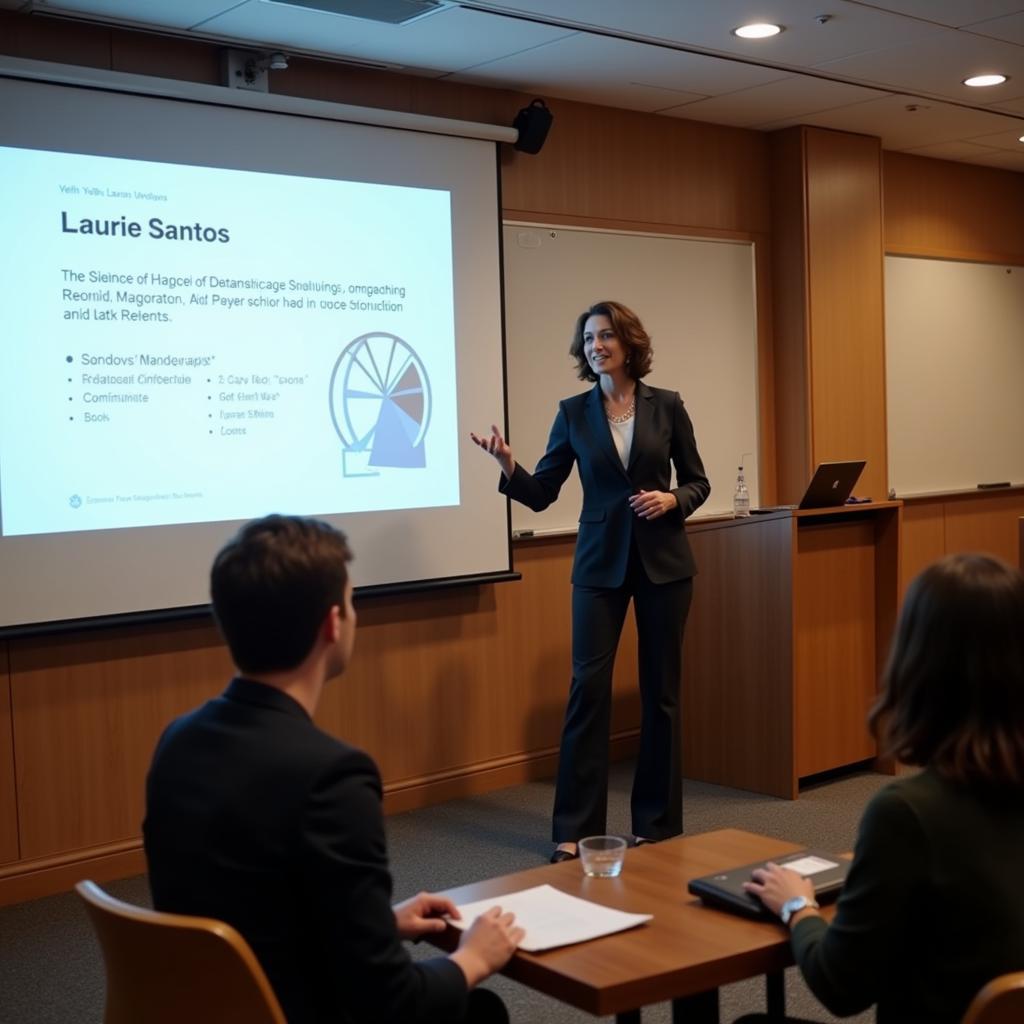 Laurie Santos Teaching The Science of Well-Being