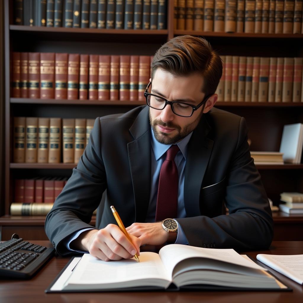 Legal Research Attorney at Work