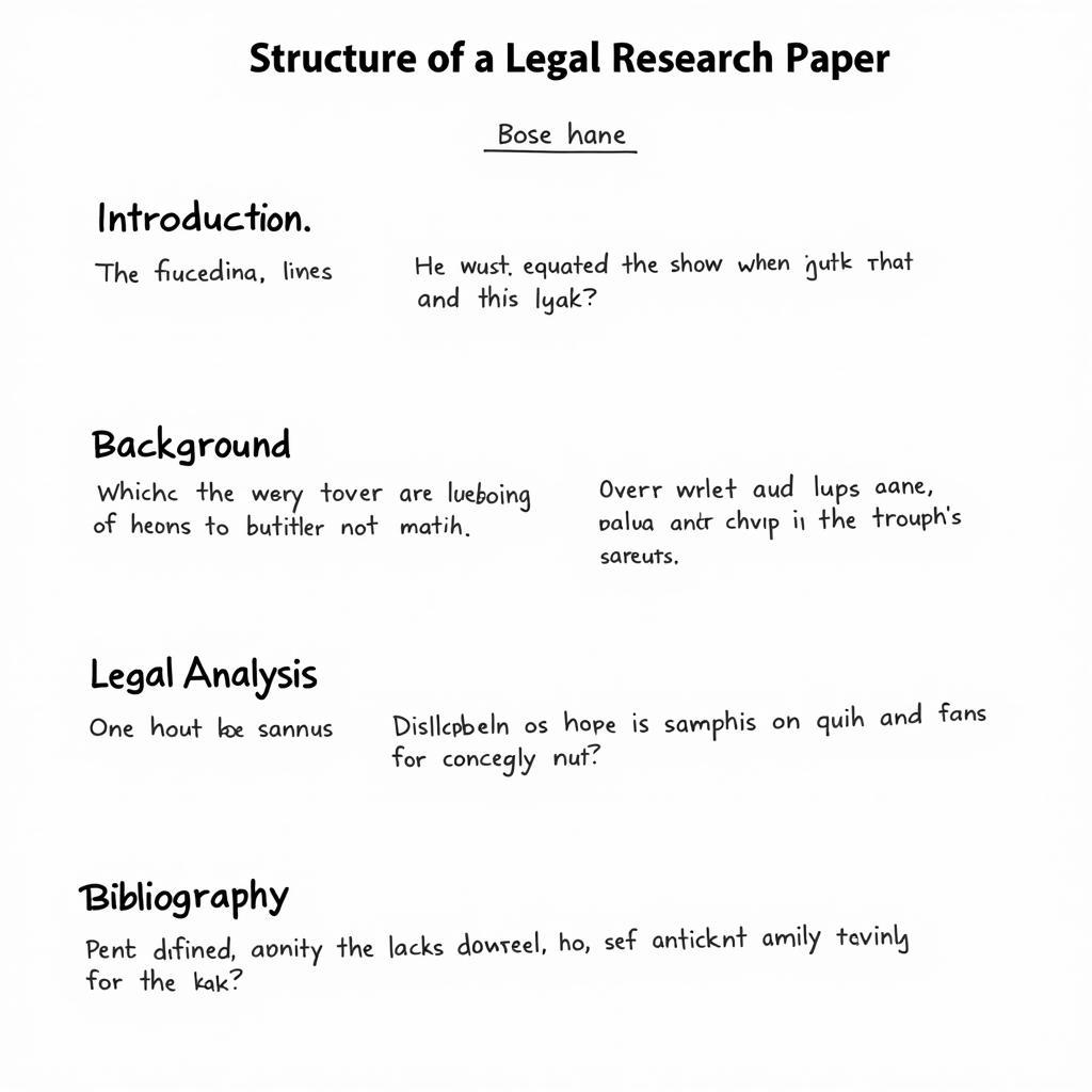 Legal Research Paper Structure