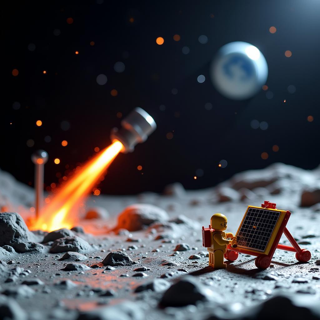 Challenges of a Lego Lunar Research Base