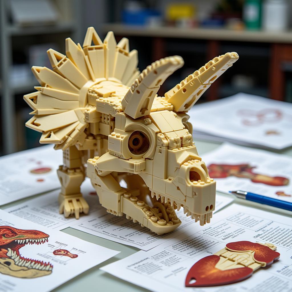 Lego Triceratops Skull for Scientific Visualization