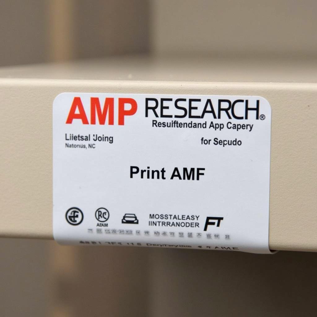 Locating AMP Research Part Numbers