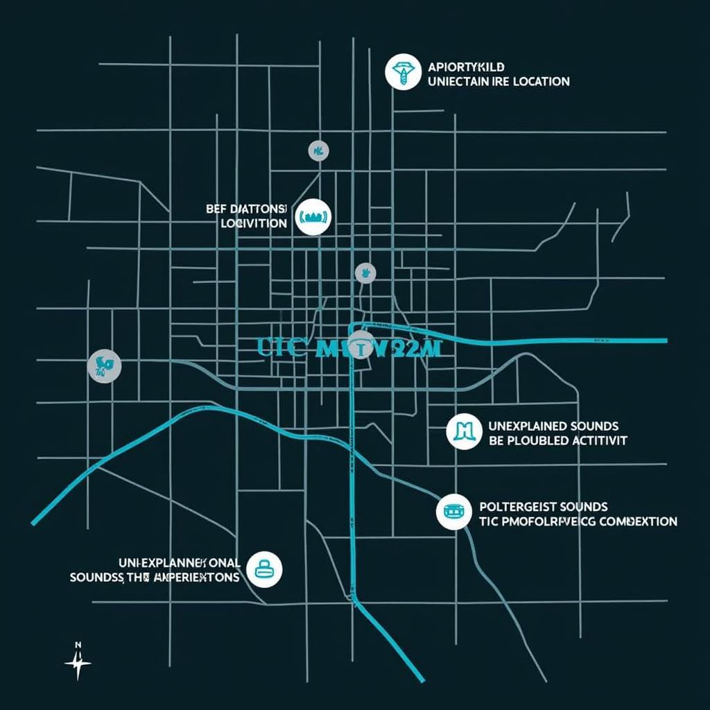 Louisville Paranormal Hotspots Map