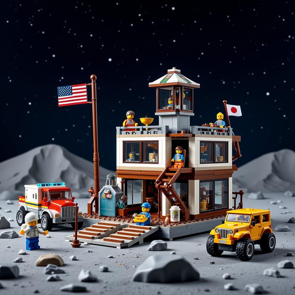 Lunar Research Base Lego Set Overview