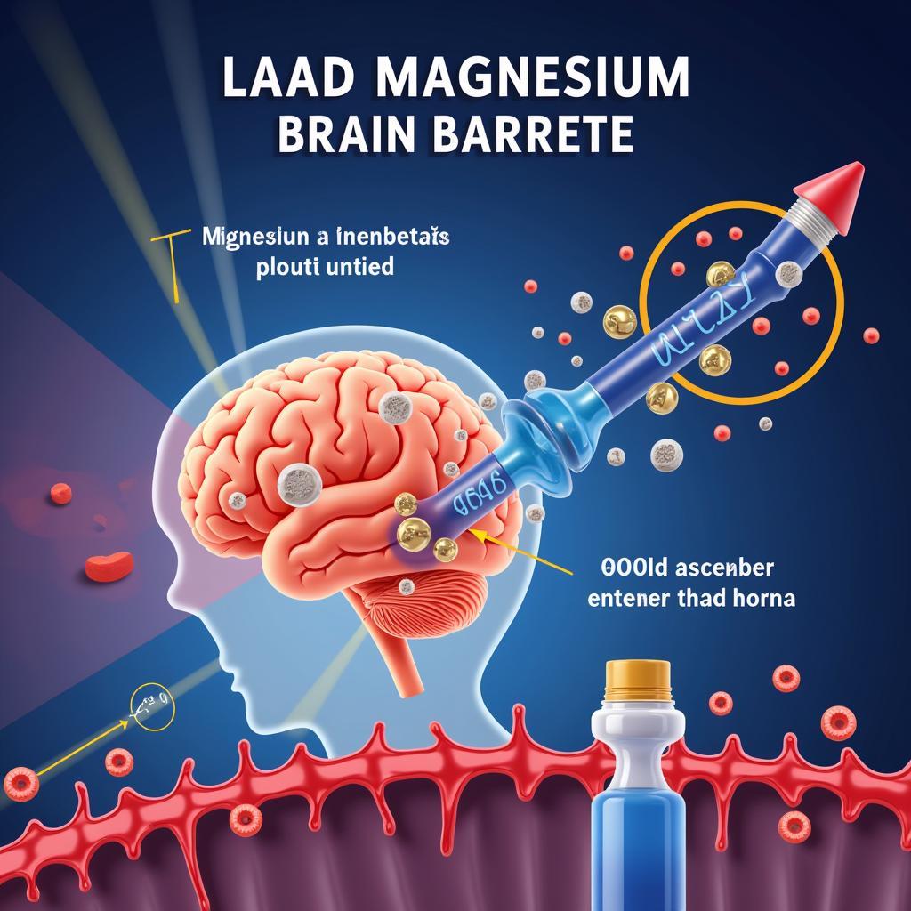 Magnesium L-Threonate Brain Absorption Illustration