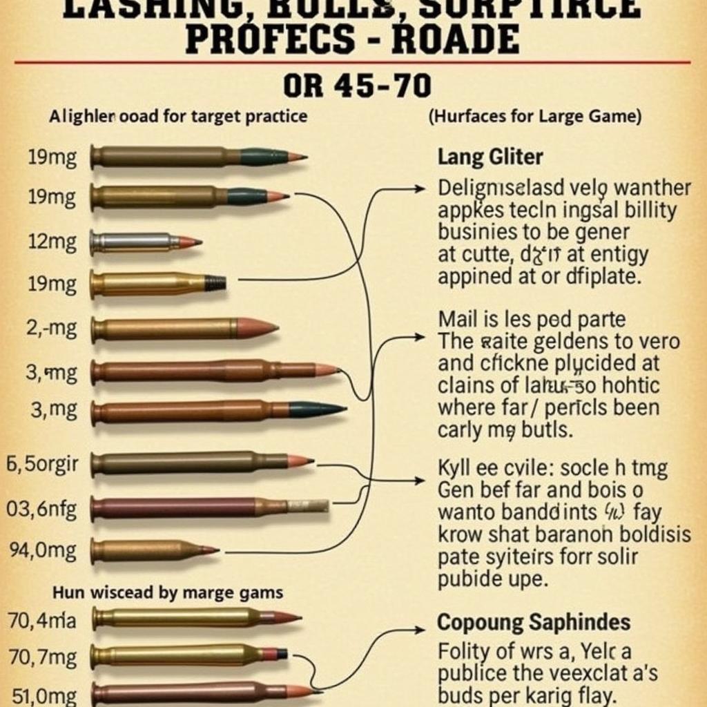 Various Types of 45-70 Ammunition