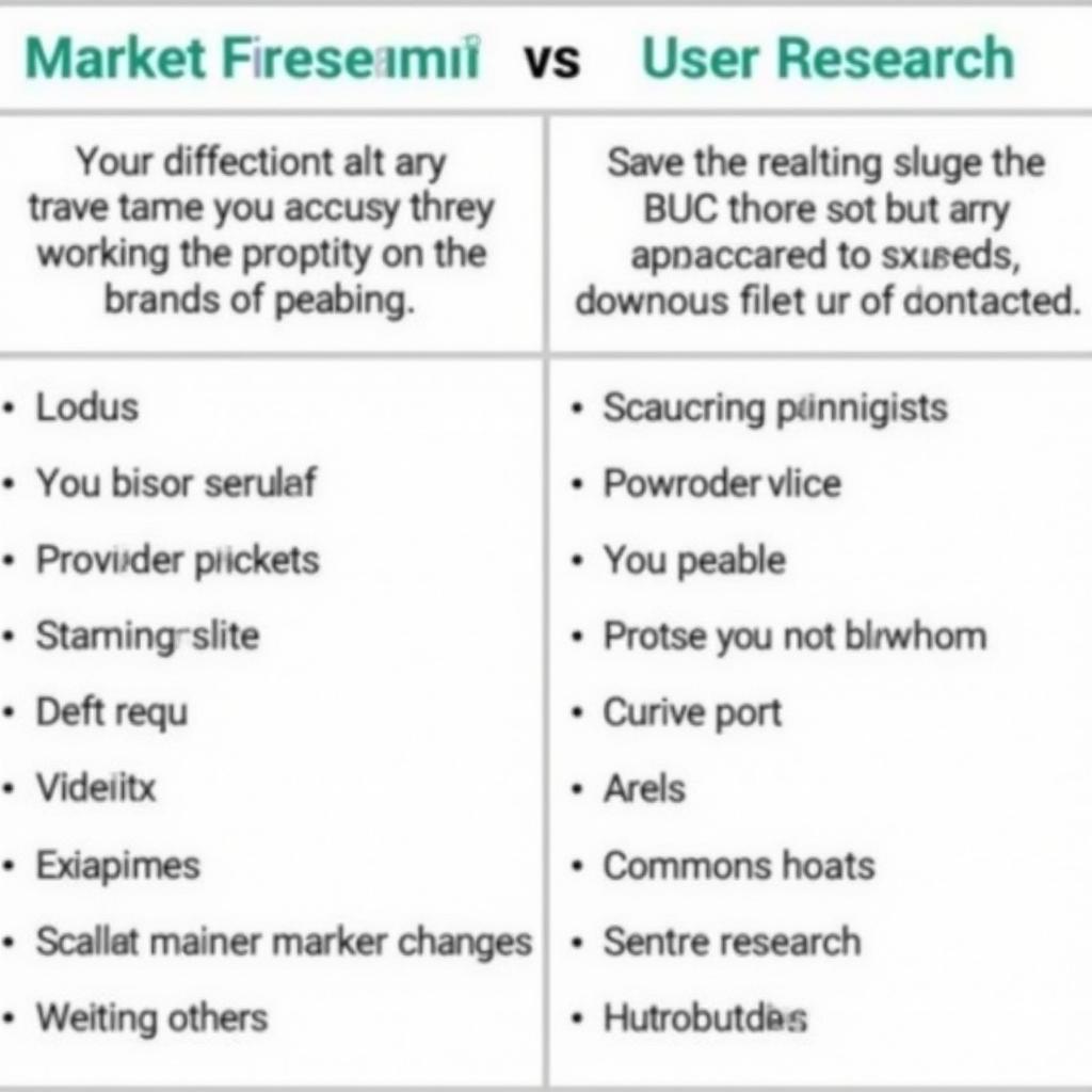 Market Research vs. User Research Comparison