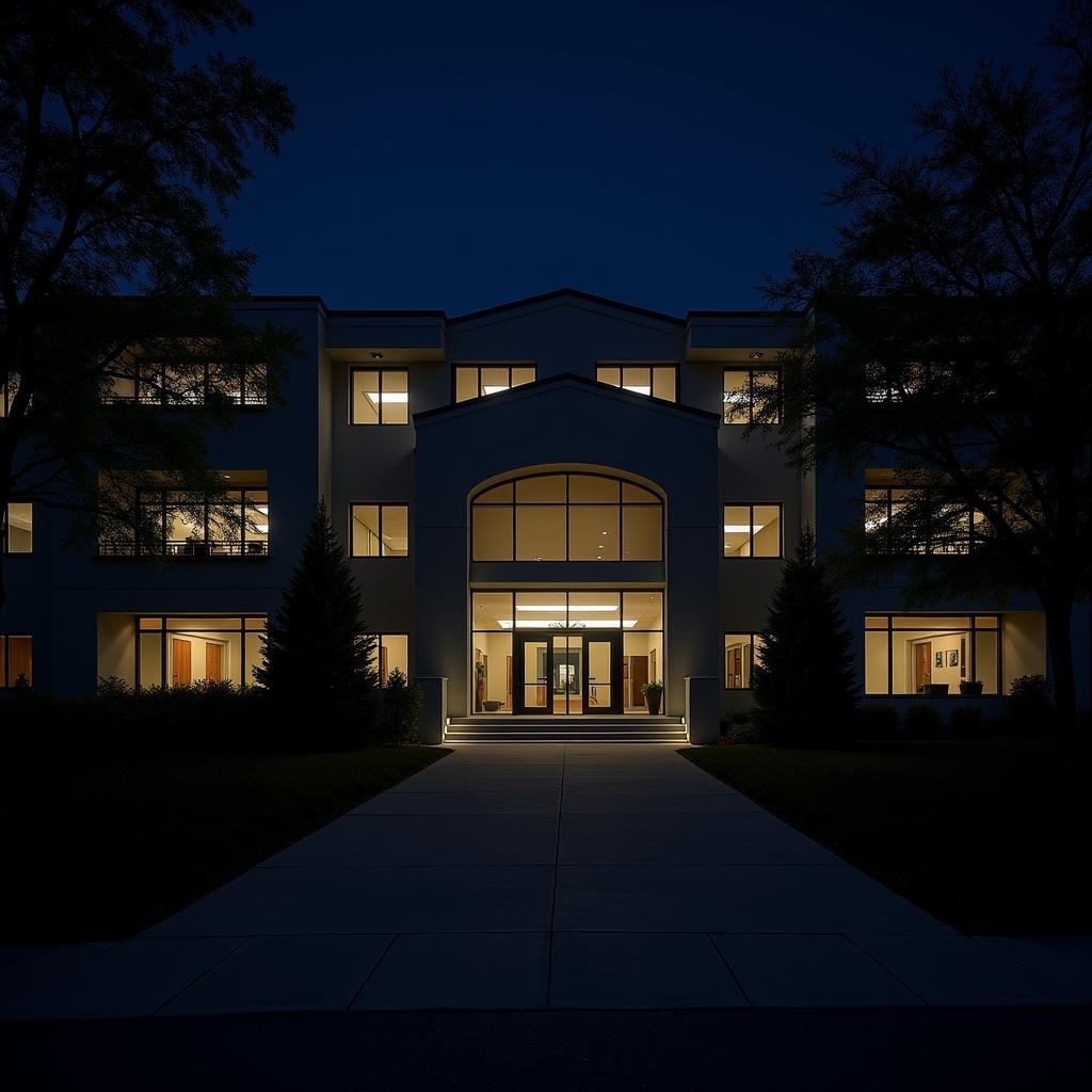 Mary Crowley Cancer Research Center at Night