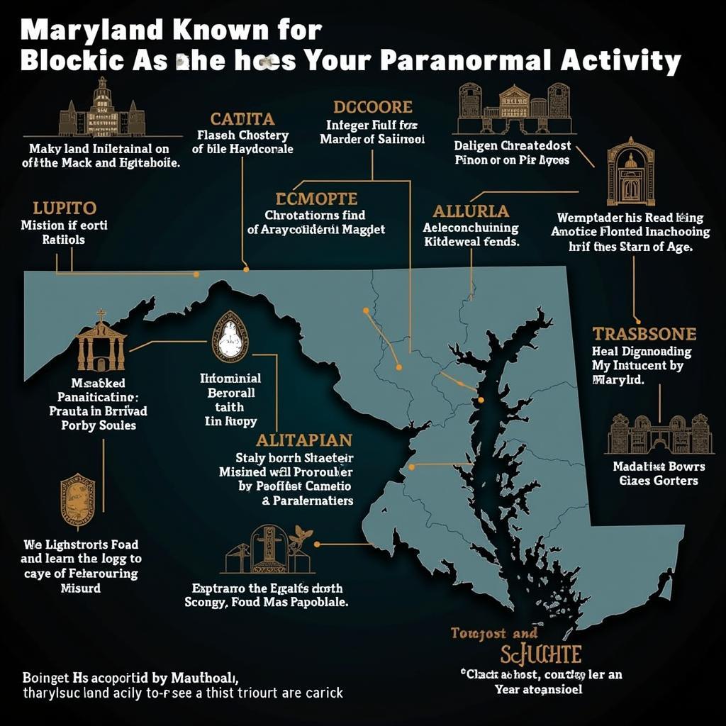 Maryland Paranormal Hotspots Map