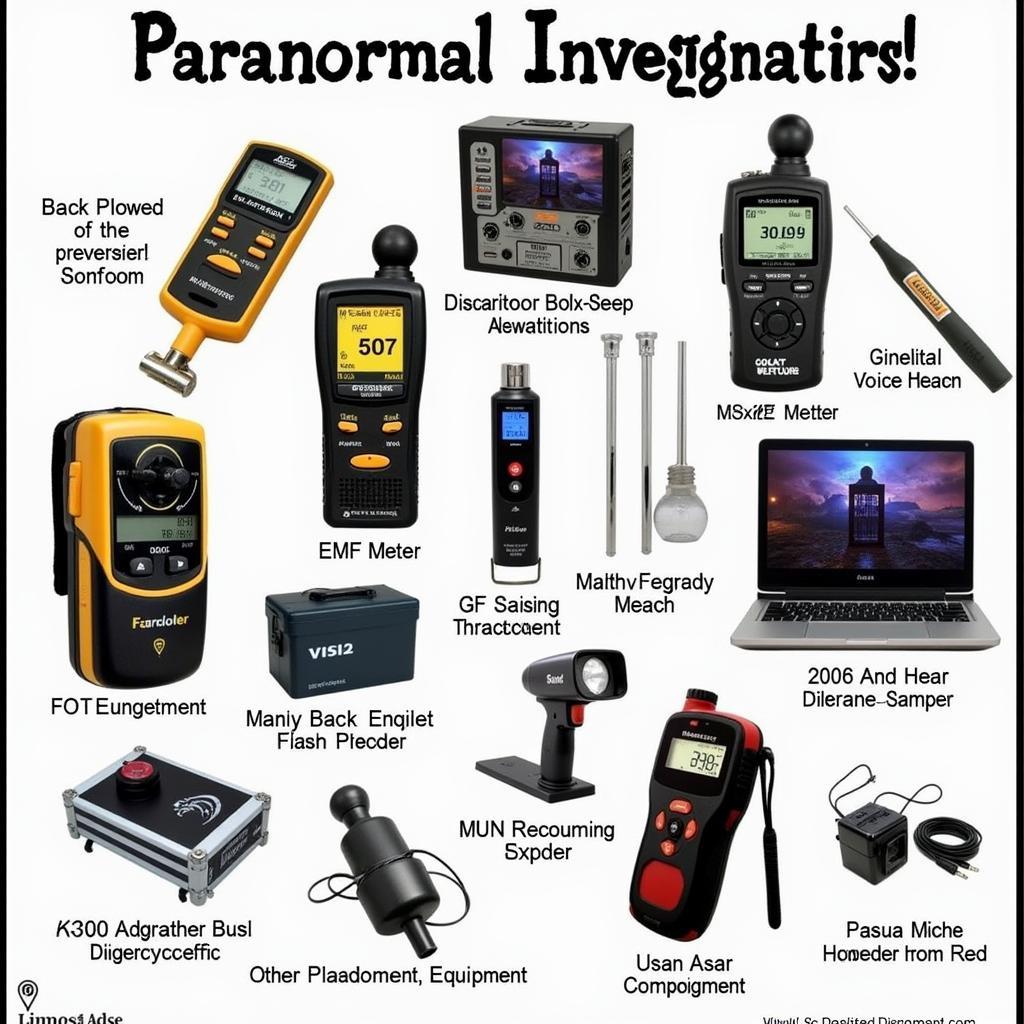 Paranormal Investigation Equipment used by Maxion Research