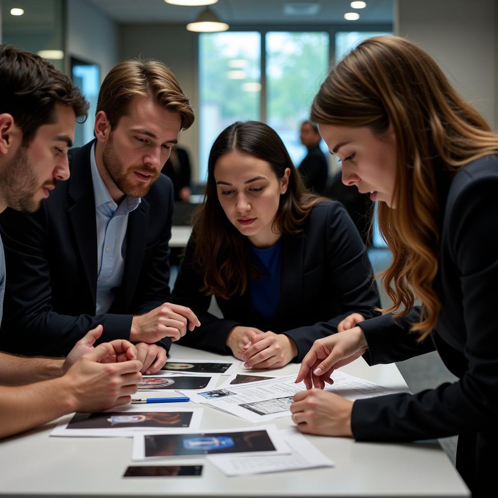 Maxion Research Team Discussing Findings