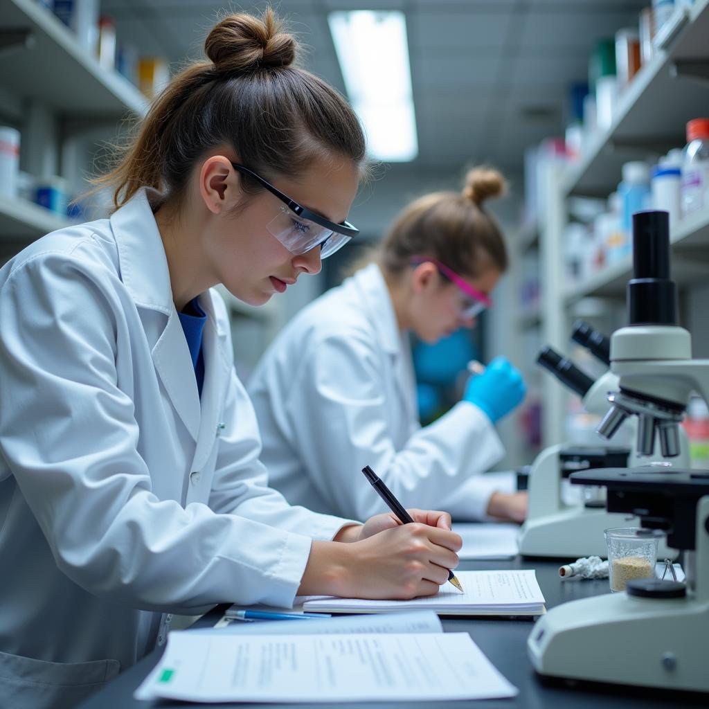 Medical Student Conducting Lab Research