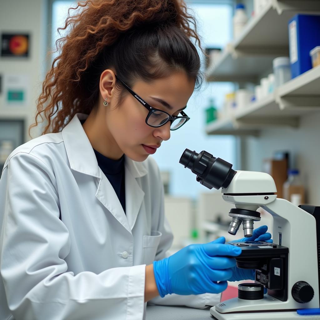 Medical Student Working in a Summer Research Lab