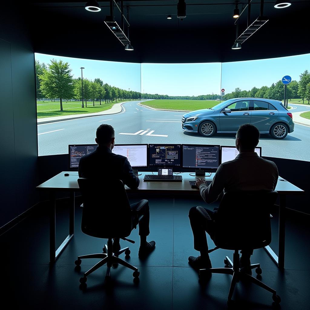 Mercedes Benz Autonomous Driving Simulation