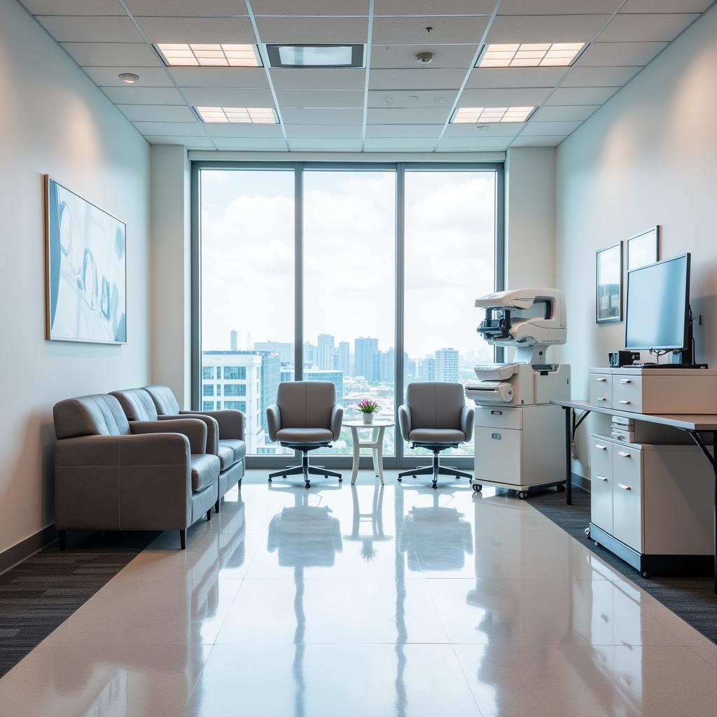 Modern research facility interior in Miami