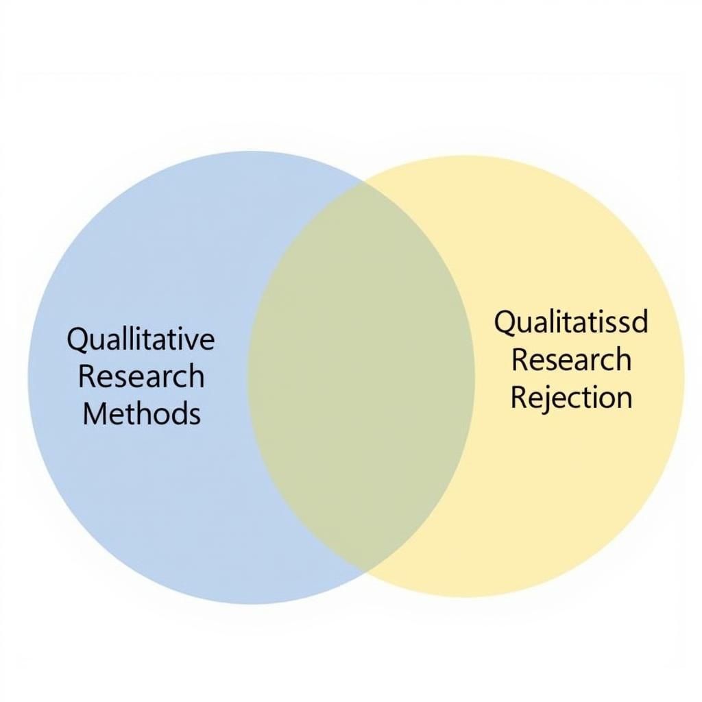 Diagram representing the integration of quantitative and qualitative research methods