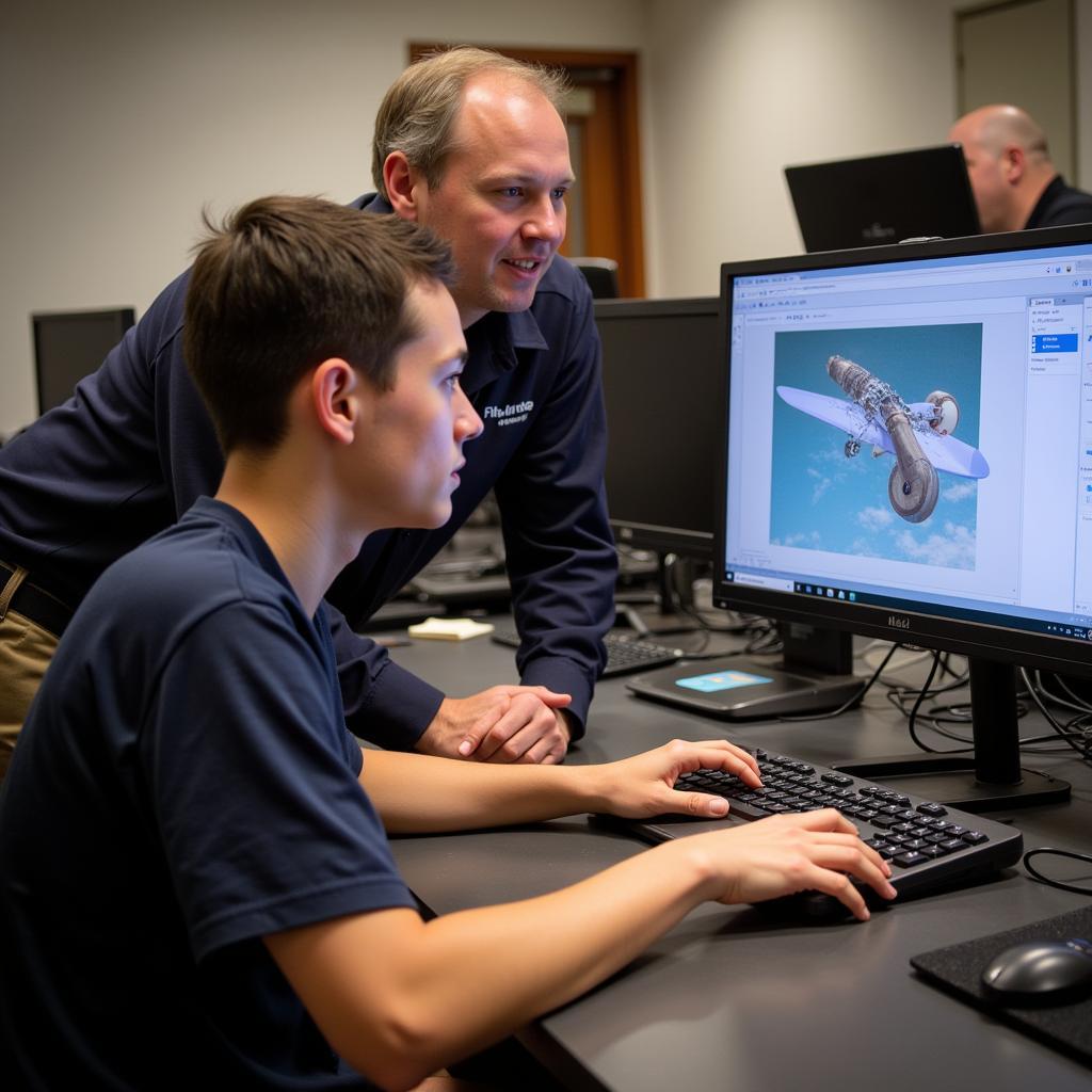 NASA Ames Intern Working on a Project