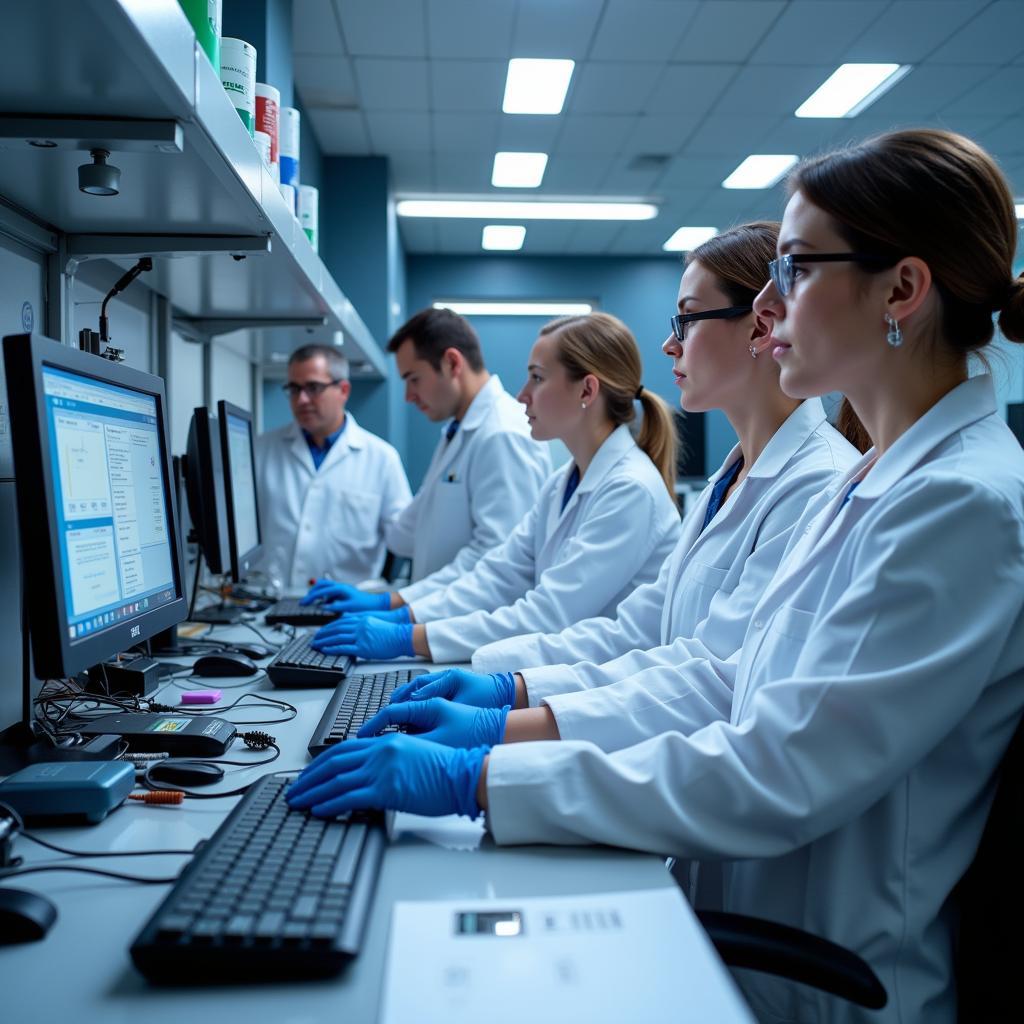 Naval Research Lab Scientists at Work