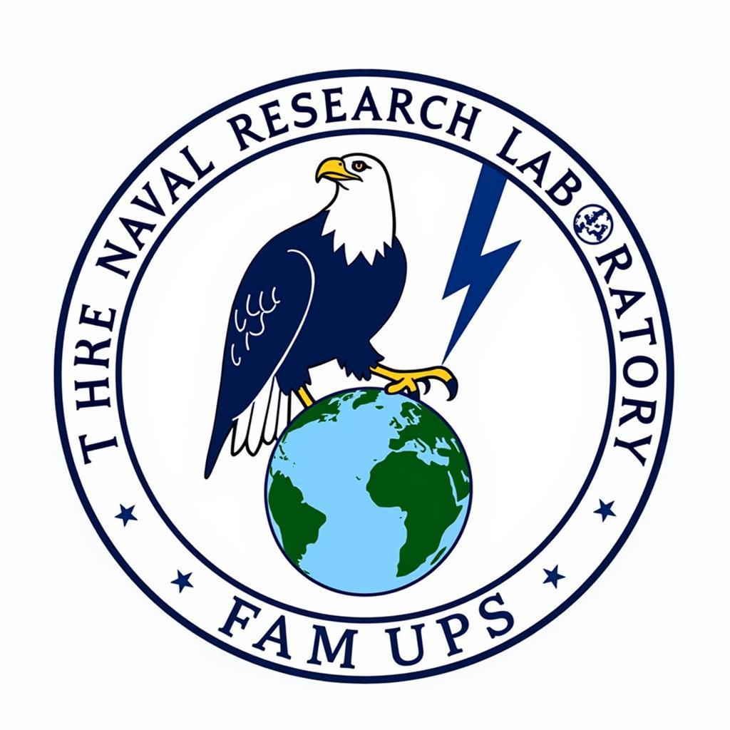 Naval Research Laboratory Logo: Eagle, Globe, and Lightning Bolt