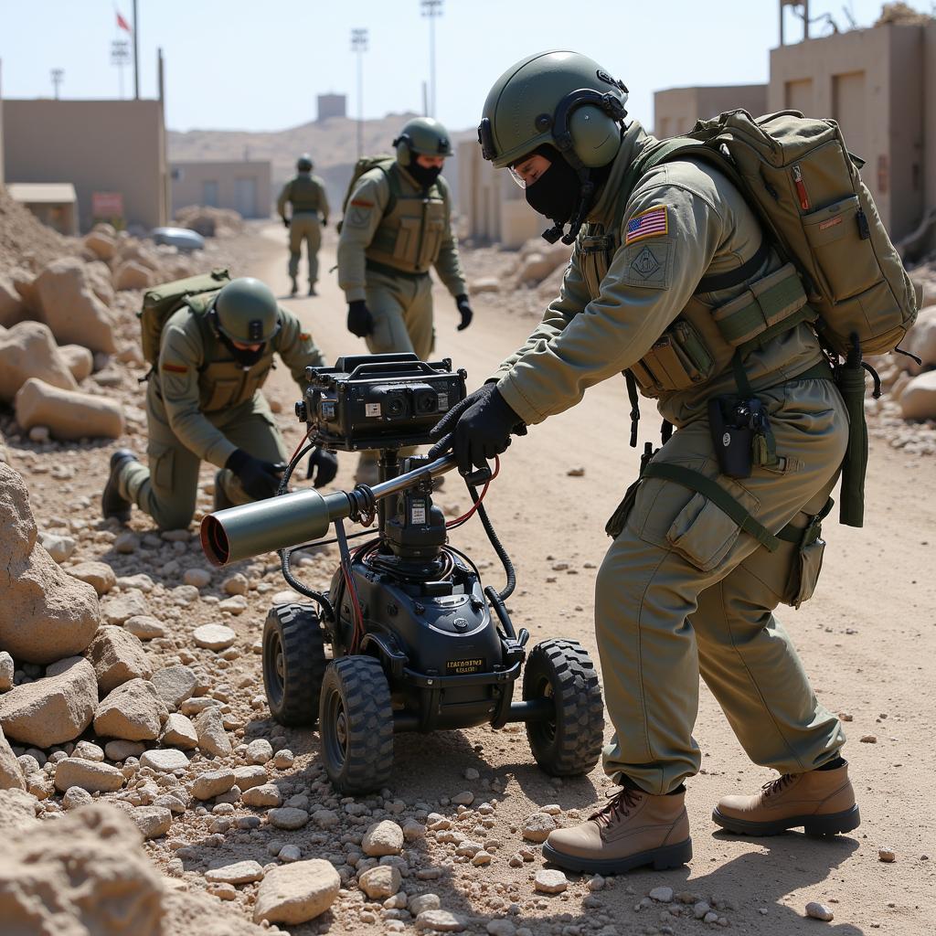 NCETR Training Exercises Demonstrating Bomb Disposal Techniques