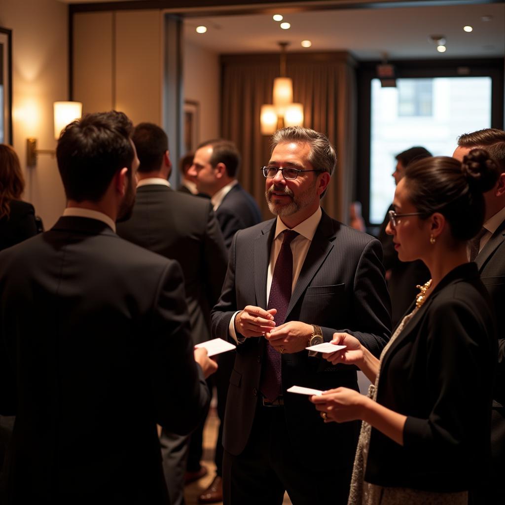 Networking at a Finance Event in NYC