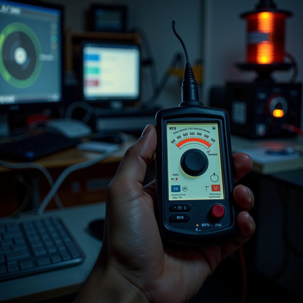 EMF Meter Reading in an NYU Research Lab