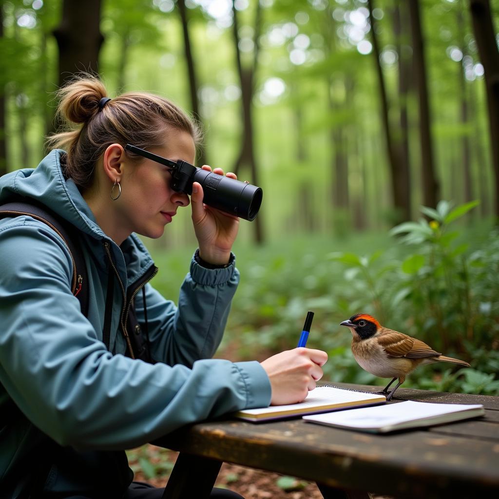 Bird foraging observational study