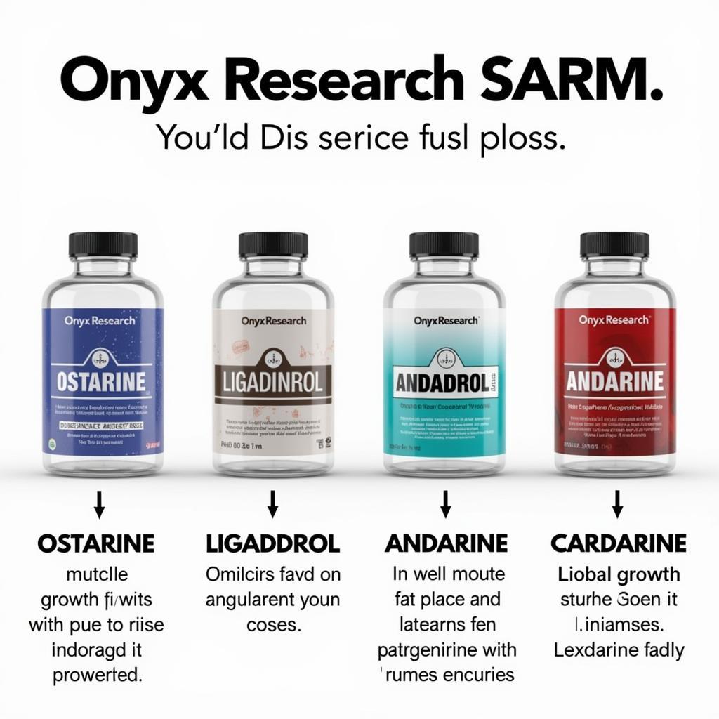 Types of Onyx Research SARMs and their potential benefits