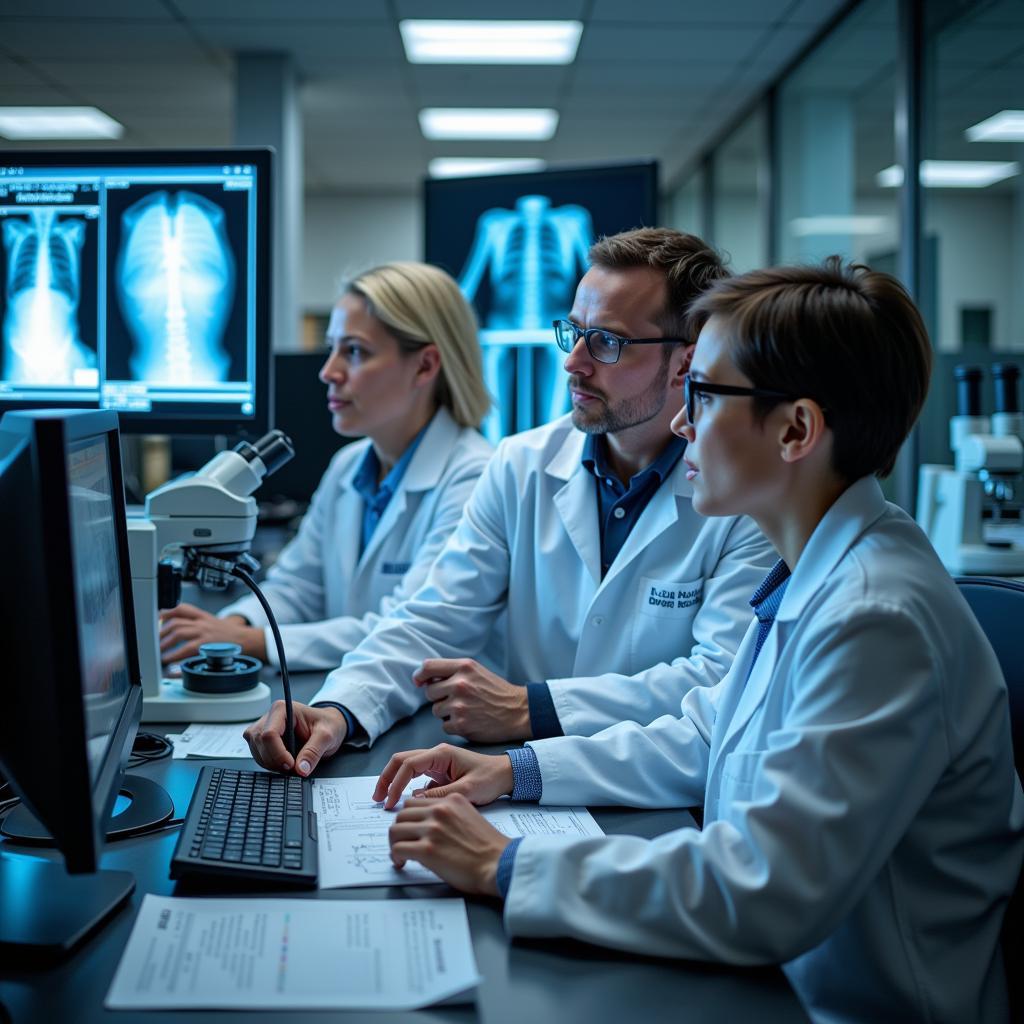 Scientists Working in an Orthopedic Research Lab