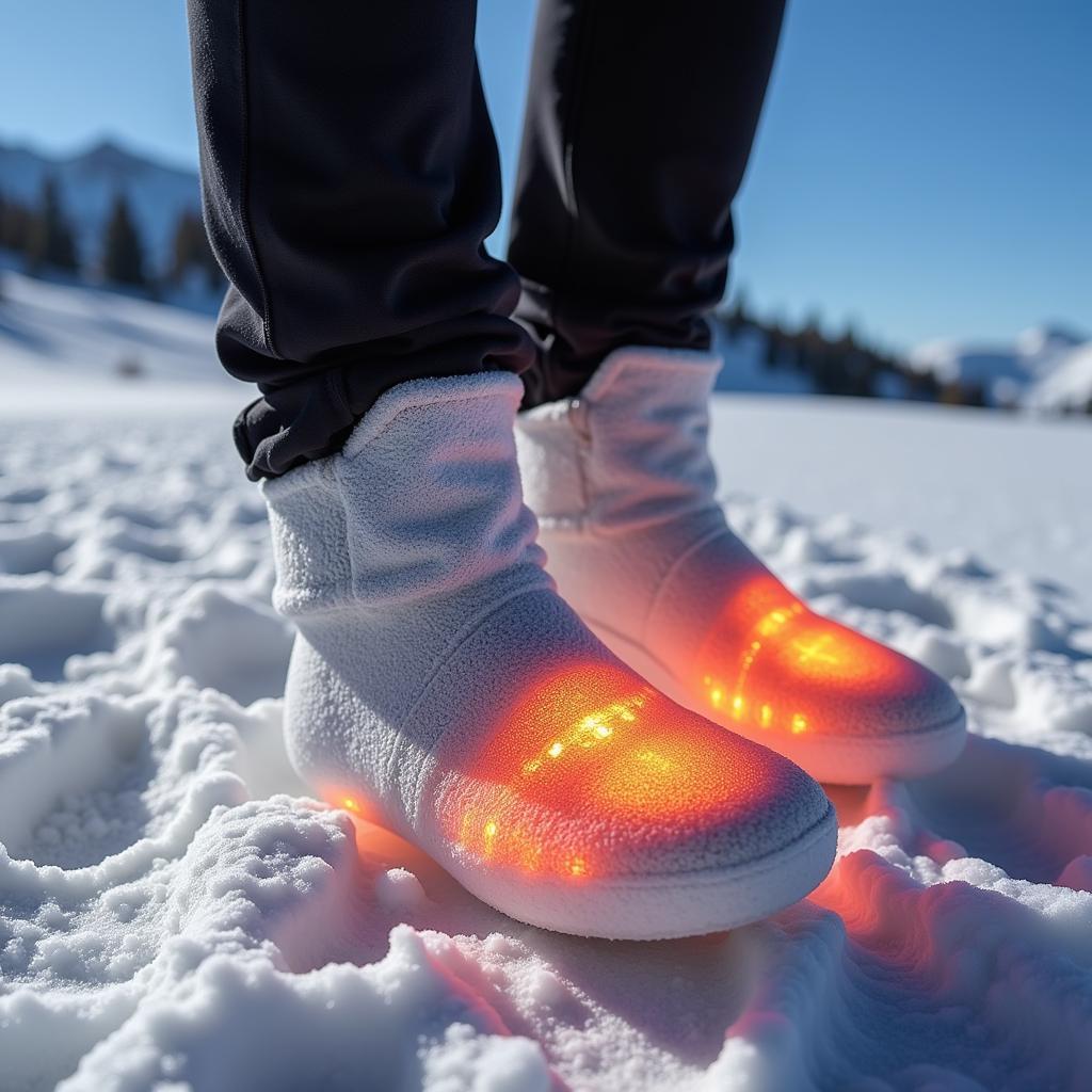 Outdoor Research Aerogel Booties Insulation Close-Up