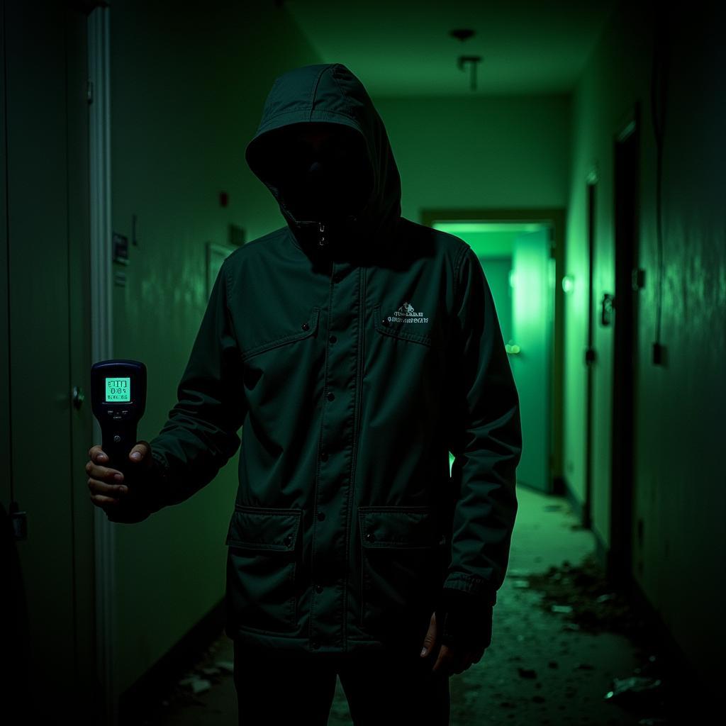 Outdoor Research Apollo Rain Jacket in a Paranormal Investigation Setting