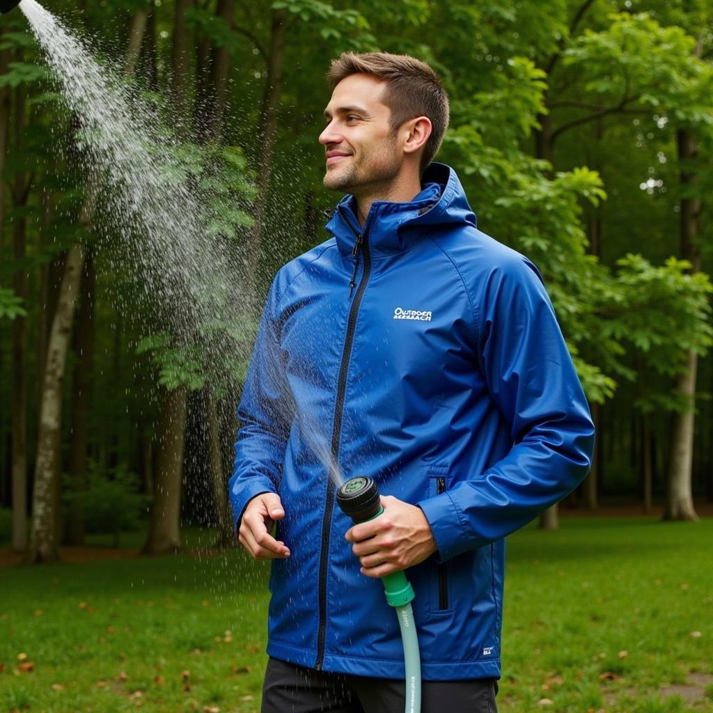 Outdoor Research Apollo Rain Jacket Waterproof Test