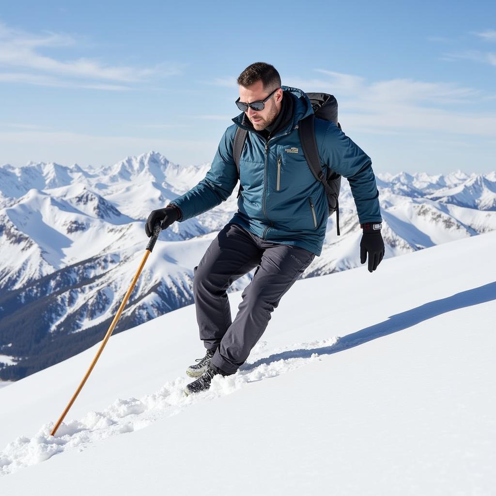 Outdoor Research Down Parka in a Winter Expedition