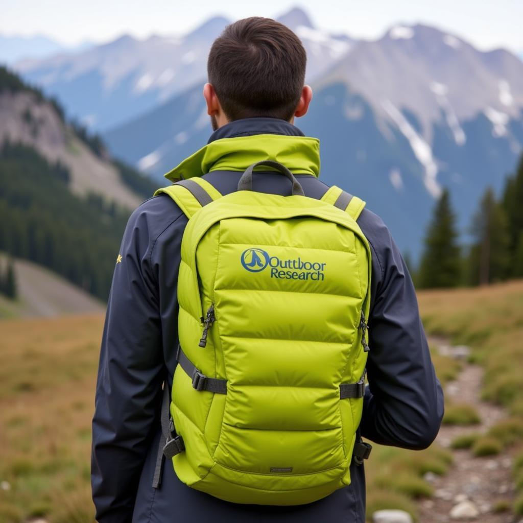 Outdoor Research Down Vest for Hiking