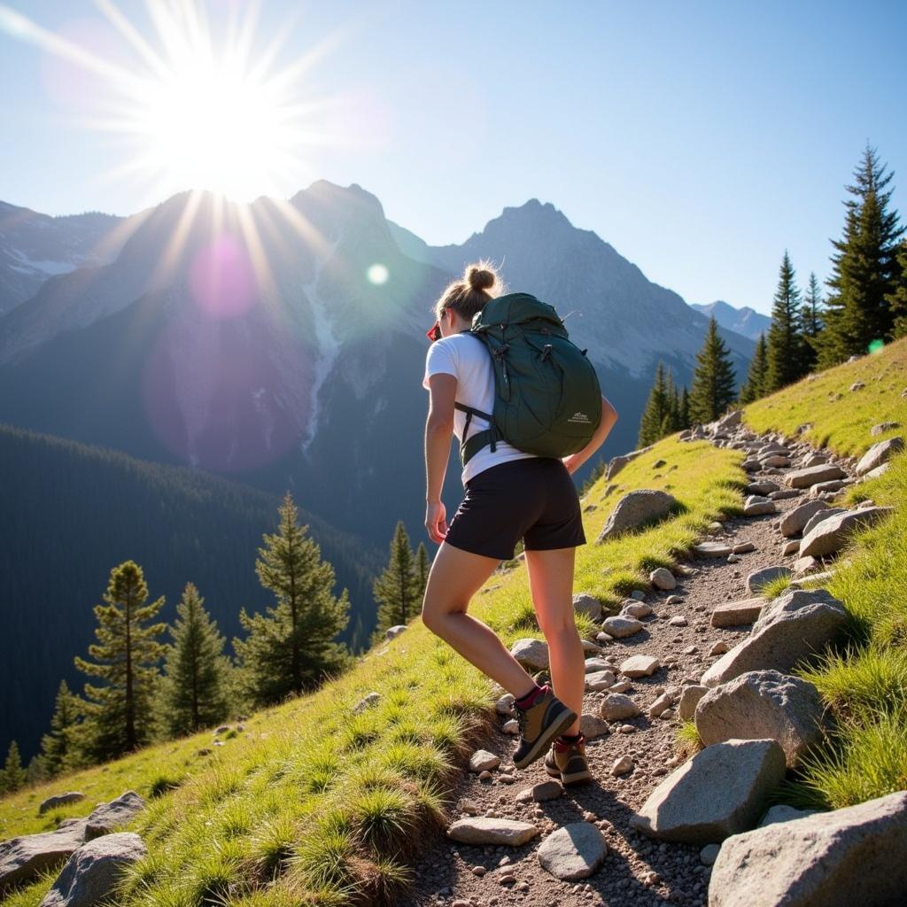 Women hiking in Outdoor Research Ferrosi Shorts