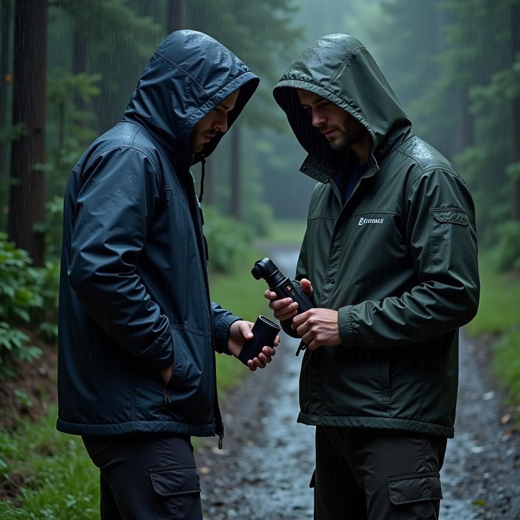 Investigator Wearing Outdoor Research Foray 2 in Rain