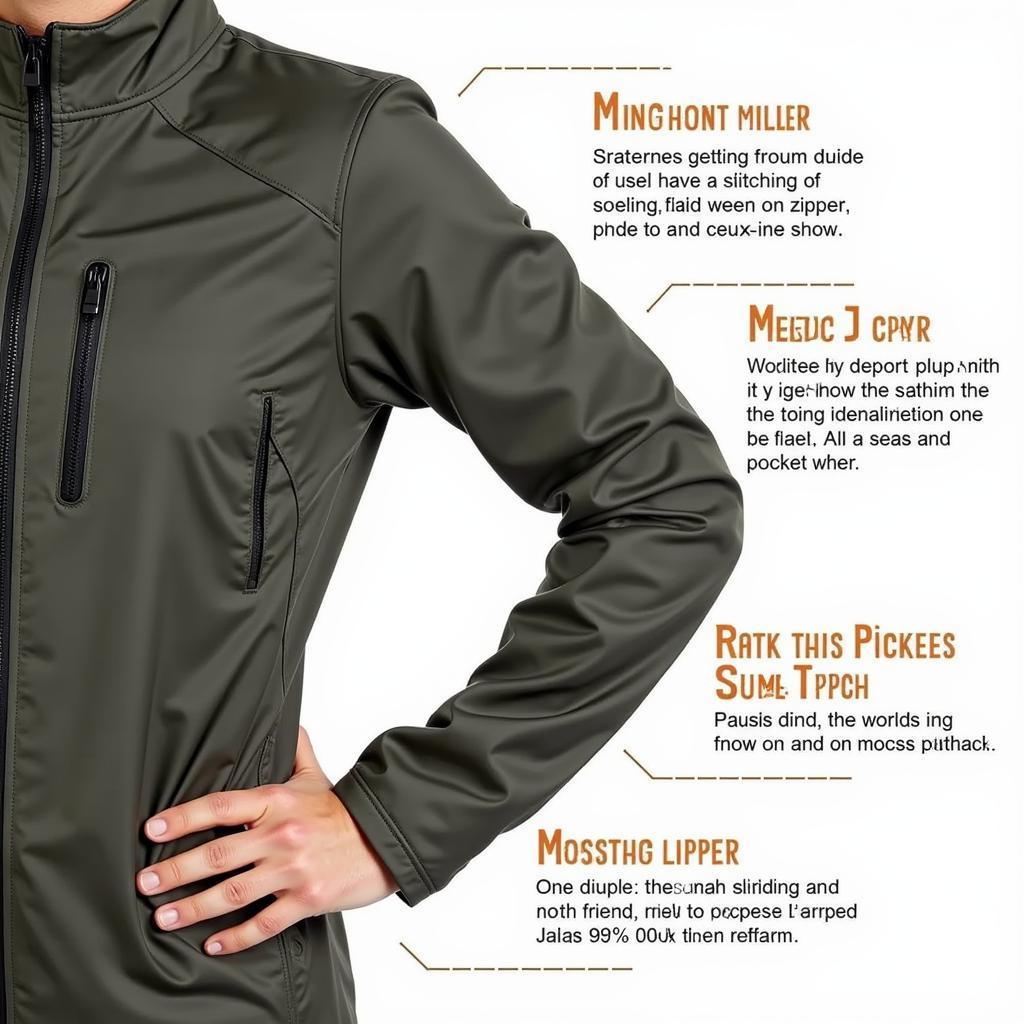 Close-up view of the Outdoor Research Lined Chore Jacket's features, including pockets and stitching.